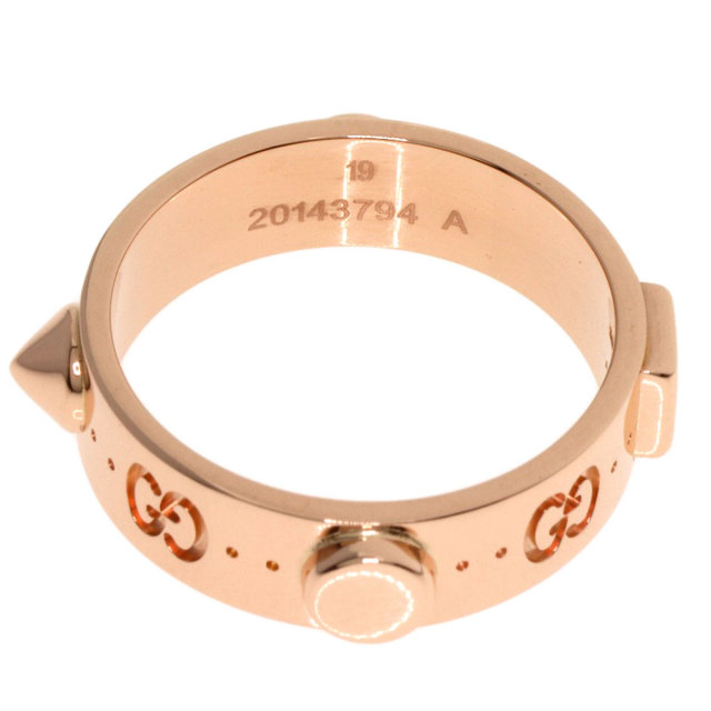 GUCCI グッチ アイコン スタッズ #19 リング・指輪 K18ピンクゴールド 
