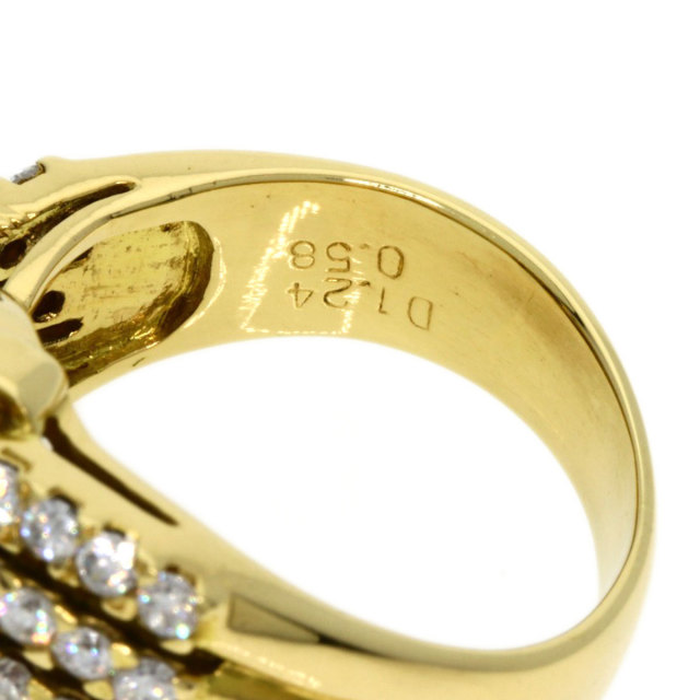 K18ダイヤリング 0.17ct 0.435ct イエローゴールド （K18イエロー  