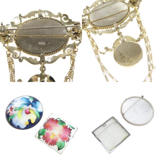 ジュエリー　ブローチ 9点セット ブローチ 金属製/SV 19.3g レディース [中古] ブランド京の