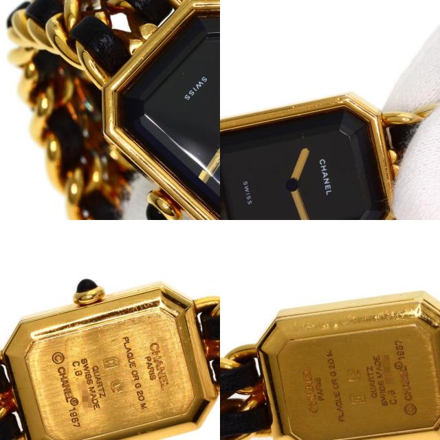 CHANEL シャネル H0001 プルミエールM 腕時計 GP/GPx革 レディース  