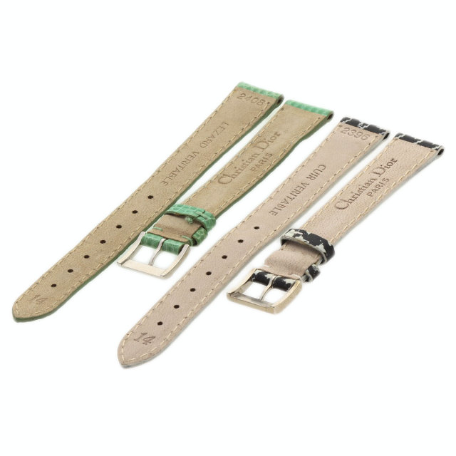 クリスチャンディオール 腕時計 マリス用 替えベルト 2本セット ベルト幅14mm