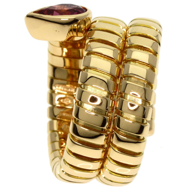 101725593 ブルガリ BVLGARI トゥボガス スネーク リング 3連 程遠かっ 