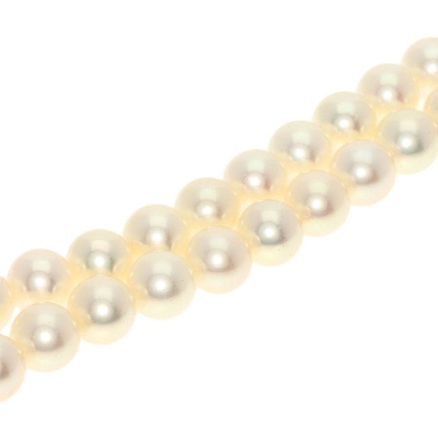 MIKIMOTO ミキモト パール 真珠 ロング ネックレス K14イエロー  