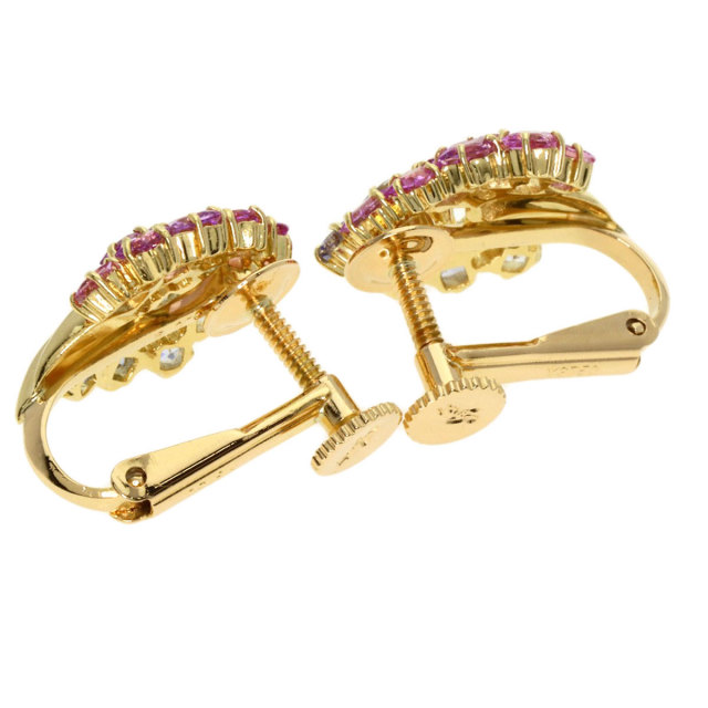 Jeunet ジュネ サファイア イヤリング K18イエローゴールド レディース  