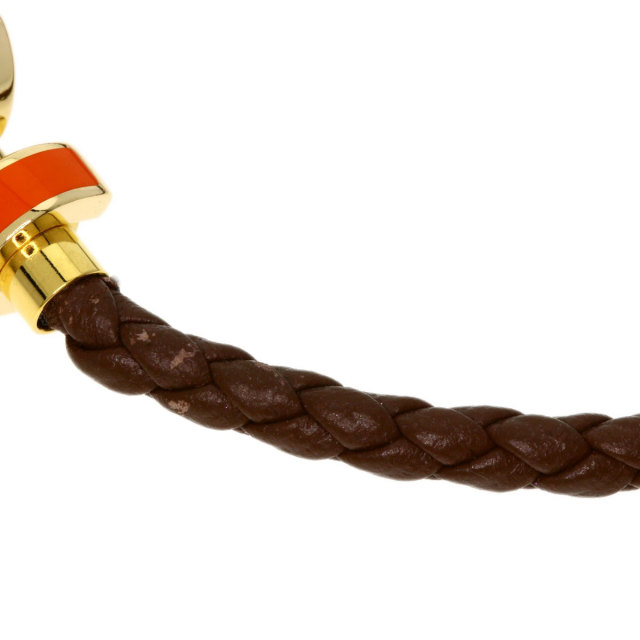 FRED フレッド フォース10 SM ブレスレット K18イエローゴールド/革  