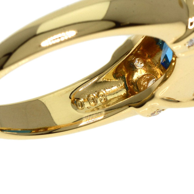 TASAKI タサキ ブルートパーズ ダイヤモンド リング・指輪 K18イエロー 