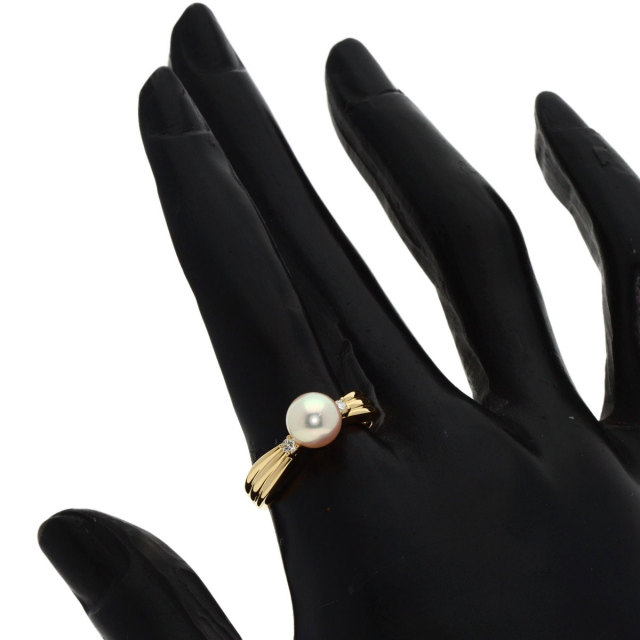TASAKI タサキ パール 真珠 ダイヤモンド リング・指輪 K18イエロー  