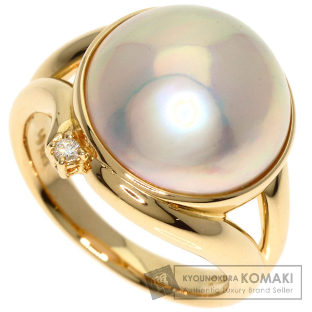 TASAKI タサキ マベパール 真珠 ダイヤモンド リング・指輪 K18 