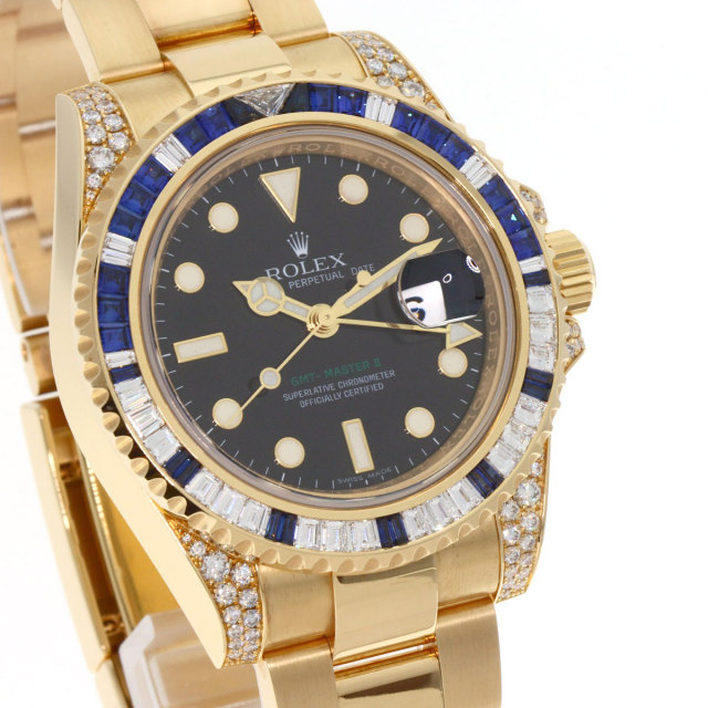 ROLEX ロレックス 116758SA GMTマスター2 バゲットダイヤモンド