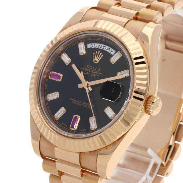 ロレックス 腕時計 デイデイト2  ダイヤモンド  2Pルビー