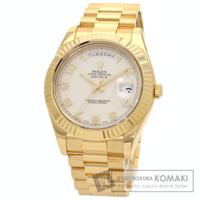 ROLEX ロレックス 218238 デイデイト2 腕時計 K18イエローゴールド 
