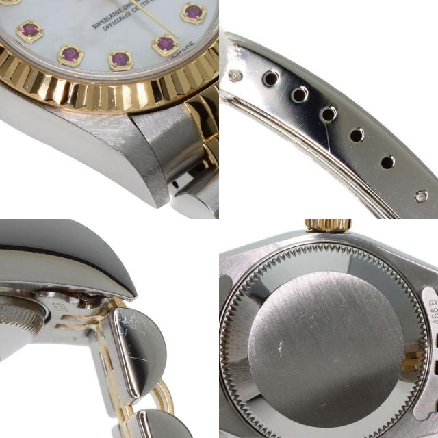 ROLEX ロレックス 79173NGR デイトジャスト 10P ルビー 腕時計