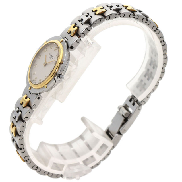 HERMES エルメス オリンピア 腕時計 ステンレススチール/SSxGP レディース 