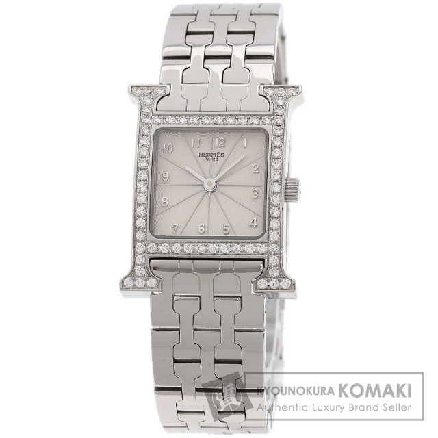 エルメス 腕時計 Hウォッチ ベゼルダイヤモンド