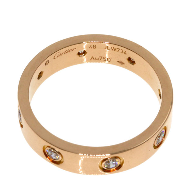 CARTIER カルティエ ミニラブリング フルダイヤモンド #48 リング 