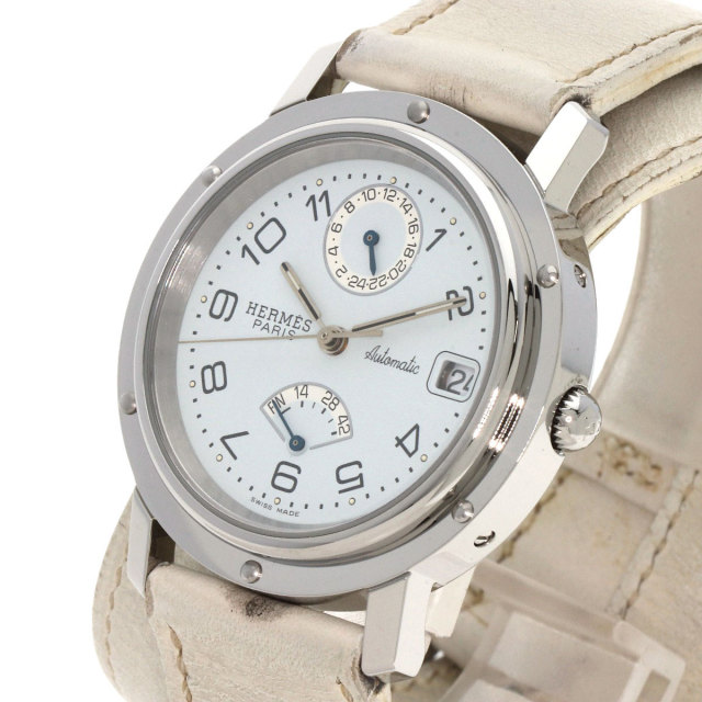 エルメス クリッパー 旧ベルト 腕時計 ステンレススチール/SS  