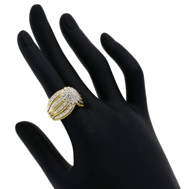 中古】Ponte Vecchio/ポンテヴェキオ K18 シトリン 野暮ったい  