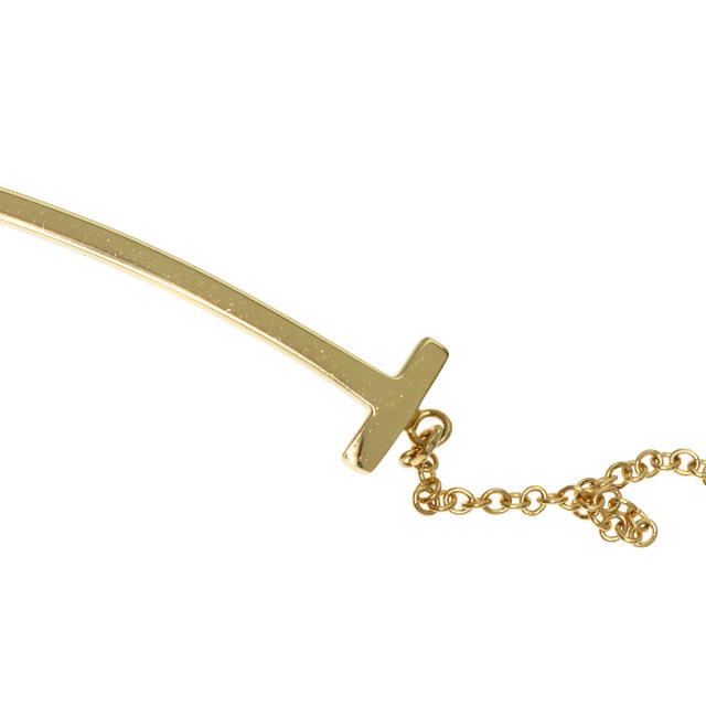 TIFFANY&Co. ティファニー Tスマイル ラージ ネックレス K18イエロー 
