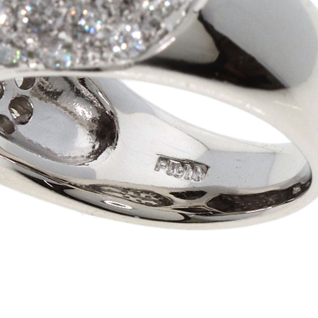 南洋黒真珠 ブラックパール 真珠 ダイヤモンド リング・指輪 プラチナ  