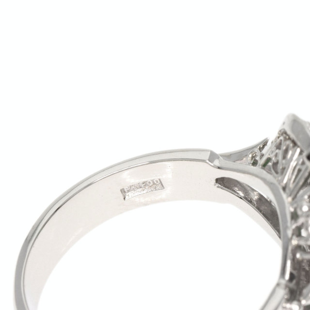 0.17ct ヒスイ 翡翠 ダイヤモンド リング・指輪 プラチナPT900 9.7g 