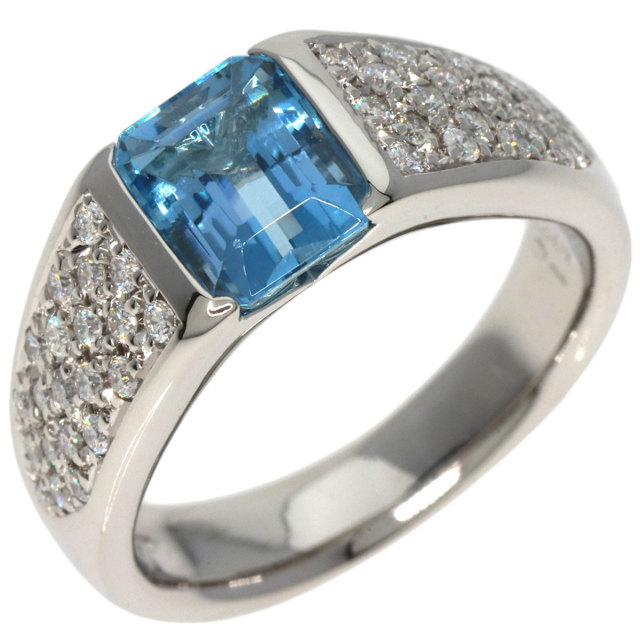 1.51ct アクアマリン ダイヤモンド リング・指輪 プラチナPT900