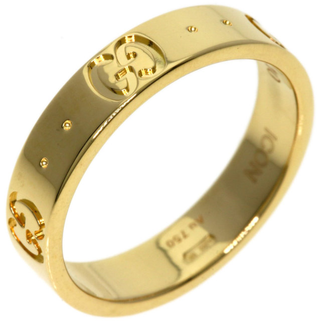 GUCCI グッチ アイコン リング 指輪 10号 18金 K18イエロー