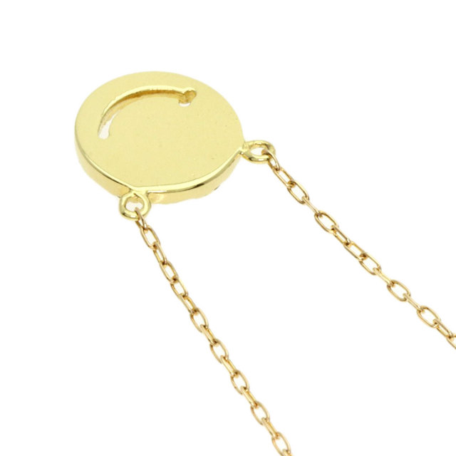 0.18ct スマイル ダイヤモンド ブラックダイヤモンド ネックレス K18  