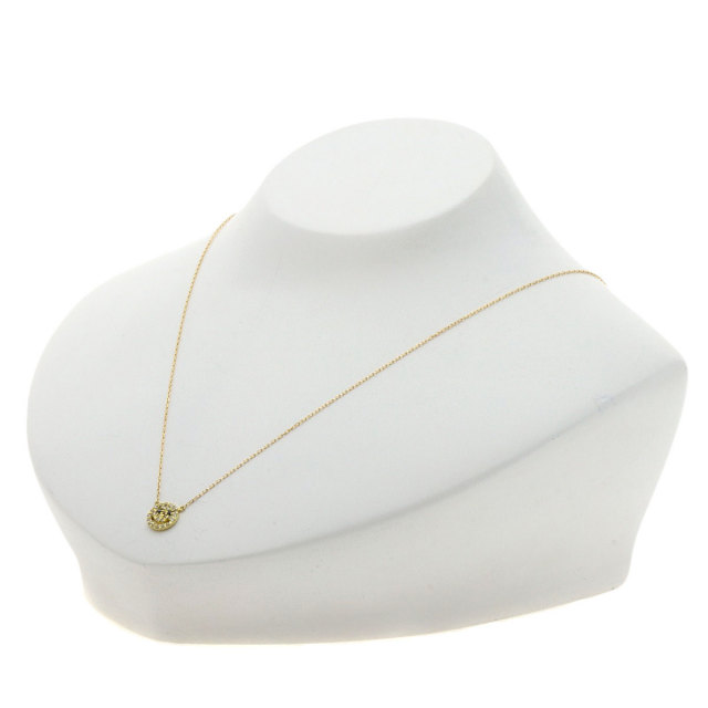 0.18ct スマイル ダイヤモンド ブラックダイヤモンド ネックレス K18  