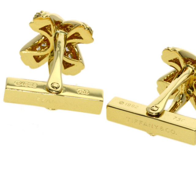 Tiffany&Co. / ティファニー カフスボタン TIFF&STR 18K STERLING 築け 