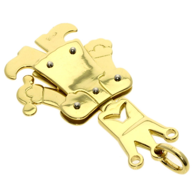 Pomellato ポメラート キングモチーフ ペンダントトップ K18イエロー  