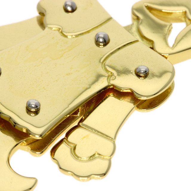 あっぷる ポメラート 希少品 吊るし飾り 棒付き 黄金 キング Pomellato ポメラート キングモチーフ ペンダントトップ K18イエロー