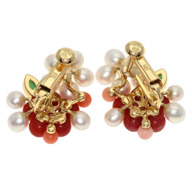 1327 タサキパールイヤリングK18YGイエローゴールド7mm 