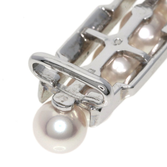 MIKIMOTO ミキモト アコヤパール 真珠 帯留め シルバー レディース