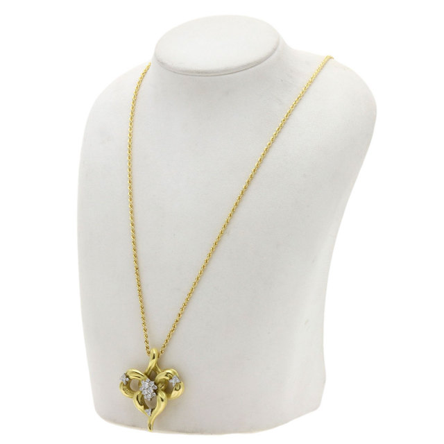 1.13ct ダイヤモンド ロング ネックレス K18イエローゴールド/PT900  