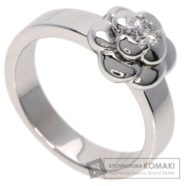 CHANEL シャネル カメリア ダイヤモンド #46 リング・指輪 K18ホワイト  