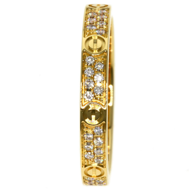 CARTIER カルティエ ミニ ラブリング パヴェ ダイヤモンド #47 リング 