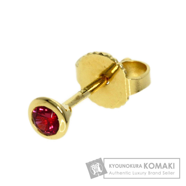 TIFFANY&Co. ティファニー バイザヤード ルビー 片方のみ ピアス K18  