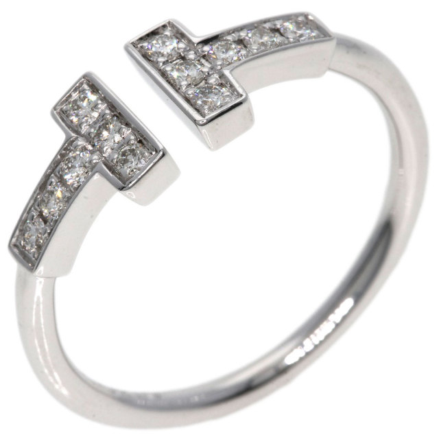 TIFFANY&Co. ティファニー Tワイヤー ダイヤモンド リング・指輪 K18