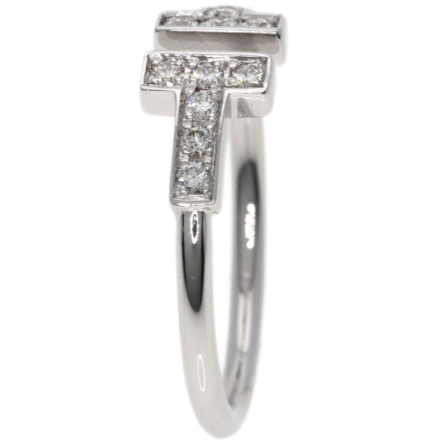 TIFFANY&Co. ティファニー Tワイヤー ダイヤモンド リング・指輪 K18