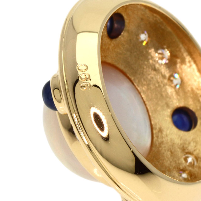 セレクトジュエリー ネックレス マベパール 真珠 サファイア ダイヤモンド