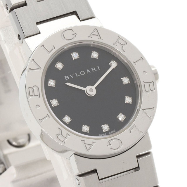 BVLGARI ブルガリ BB23SS ブルガリブルガリ 12P ダイヤモンド 腕時計 