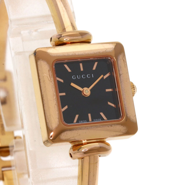 GUCCI グッチ 1900L スクエアフェイス 腕時計 PGP/PGP レディース