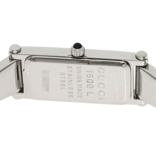 GUCCI グッチ 1500L スクエアフェイス 1P ダイヤモンド 腕時計  