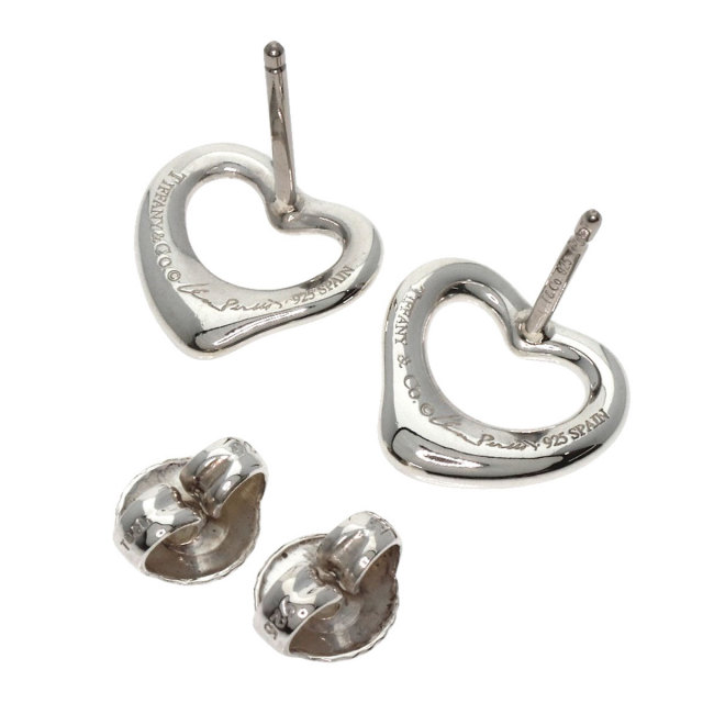 TIFFANY&Co. ティファニー オープンハート ピアス シルバー レディース