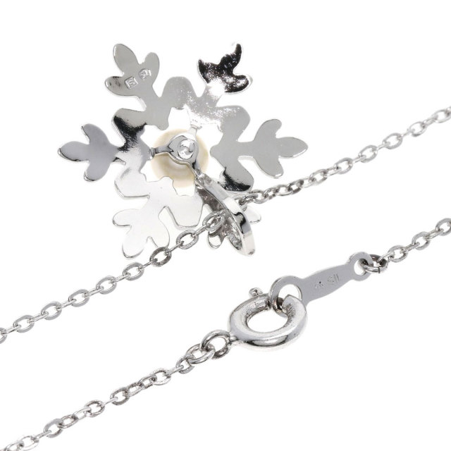 MIKIMOTO ミキモト 雪の結晶モチーフ アコヤパール 真珠