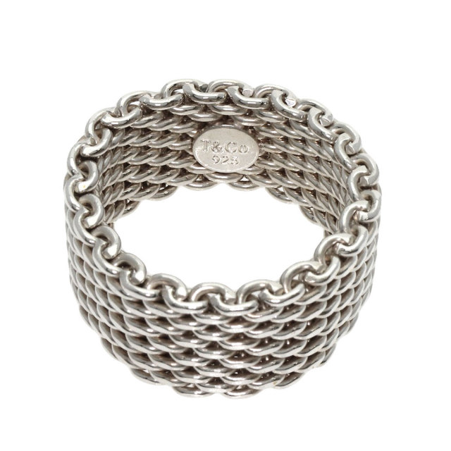 TIFFANY&Co. ティファニー サマセット メッシュ リング・指輪