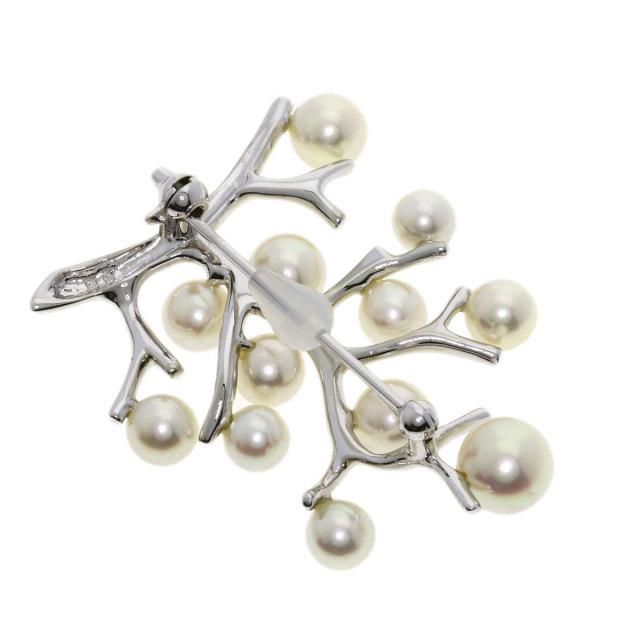 MIKIMOTO ミキモト 幸福の木 アコヤパール 真珠 ブローチ