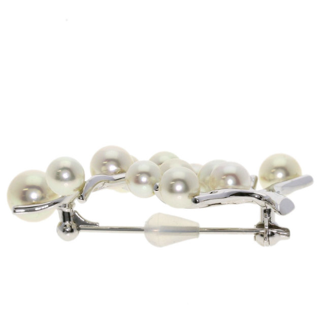 MIKIMOTO ミキモト 幸福の木 アコヤパール 真珠 ブローチ