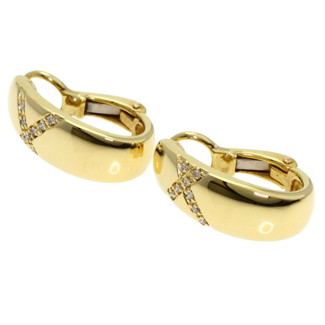 TASAKI タサキ ダイヤモンド イヤリング K18イエローゴールド レディース 