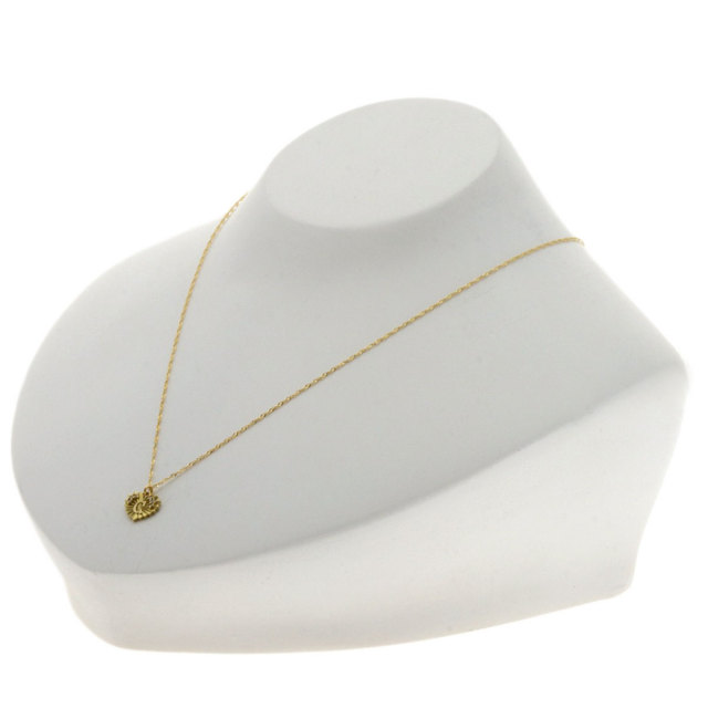 AHKAH アーカー イニシャル C ダイヤモンド ネックレス K18イエロー  